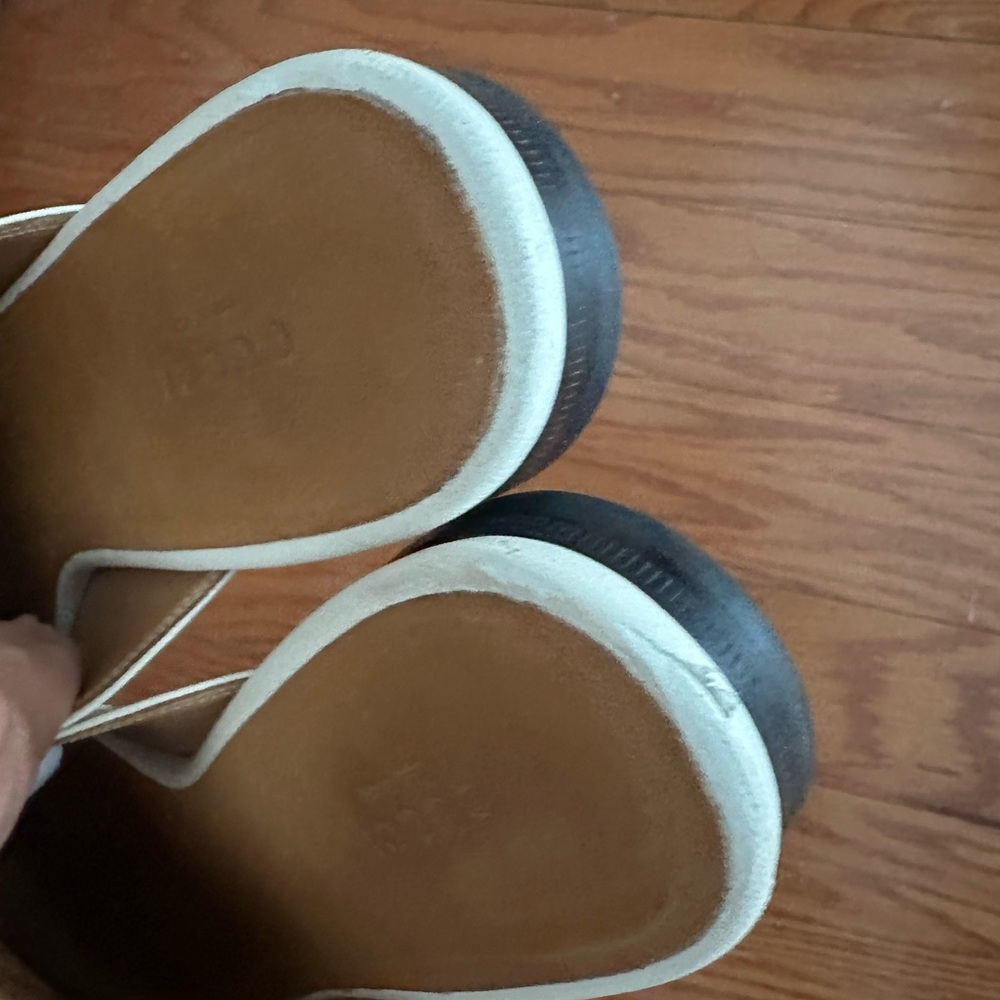 Gucci White Leather Horsebit Mules - Picture 6 of 8